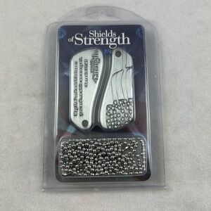 NIB shields of strength Stainless Steel Genesis 31:49 Split Shield - 2 Part